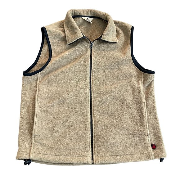 Woolrich Men's Tan Fleece Full Zip Vest, Size M - Picture 1 of 6